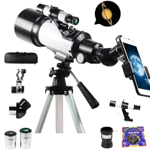 Image of Welfiit Astronomy Beginner's Telescope, with A 400mm Focal Length and 70mm Aperture, A Portable Adult Telescope with A Tripod