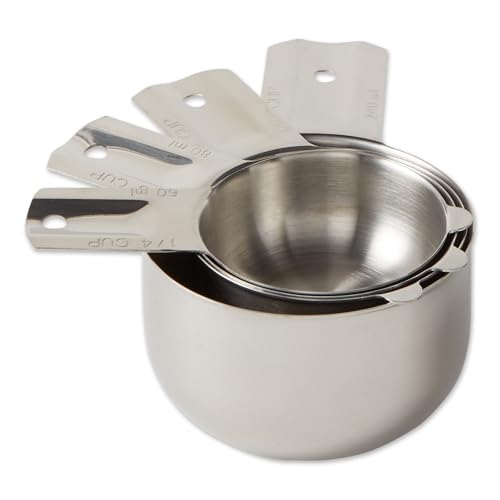Set de 4 Tazas Medidoras de Acero Inoxidable RSVP miniatura 1