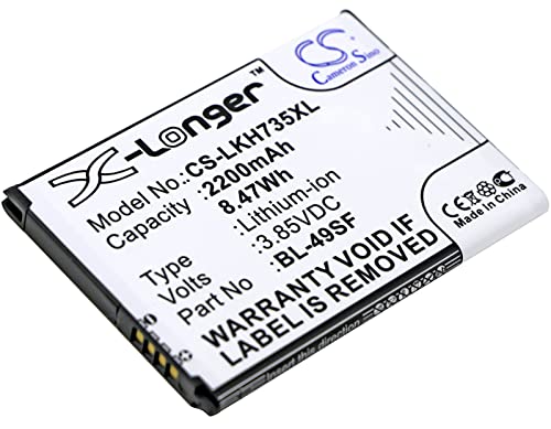 ▶ Tipo: Li-Ion | ▶ Voltaggio: 3,85V | ▶ Capacit?: 2200mAh/8,5Wh | ▶ Dimensioni prodotto: 68,10mm x 48,38mm x 4,86mm | ▶ Peso articolo: 35 g. | ▶ 100% compatibile |