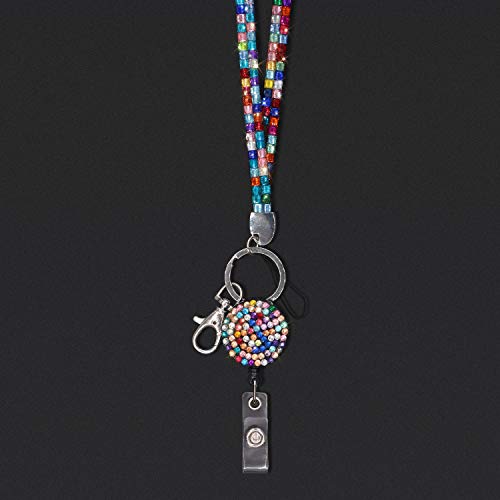 Soleebee Lanyards 80cm Bling Cristallo Pelle collo...