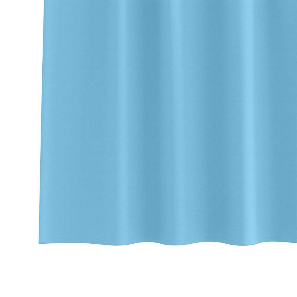 Lot de 2 rideaux occultants avec œillets, bleu ciel, 225 x 140 cm, en polyester, pour décoration de fenêtre, brise-vue et protection solaire pour salon, chambre à coucher, bureau