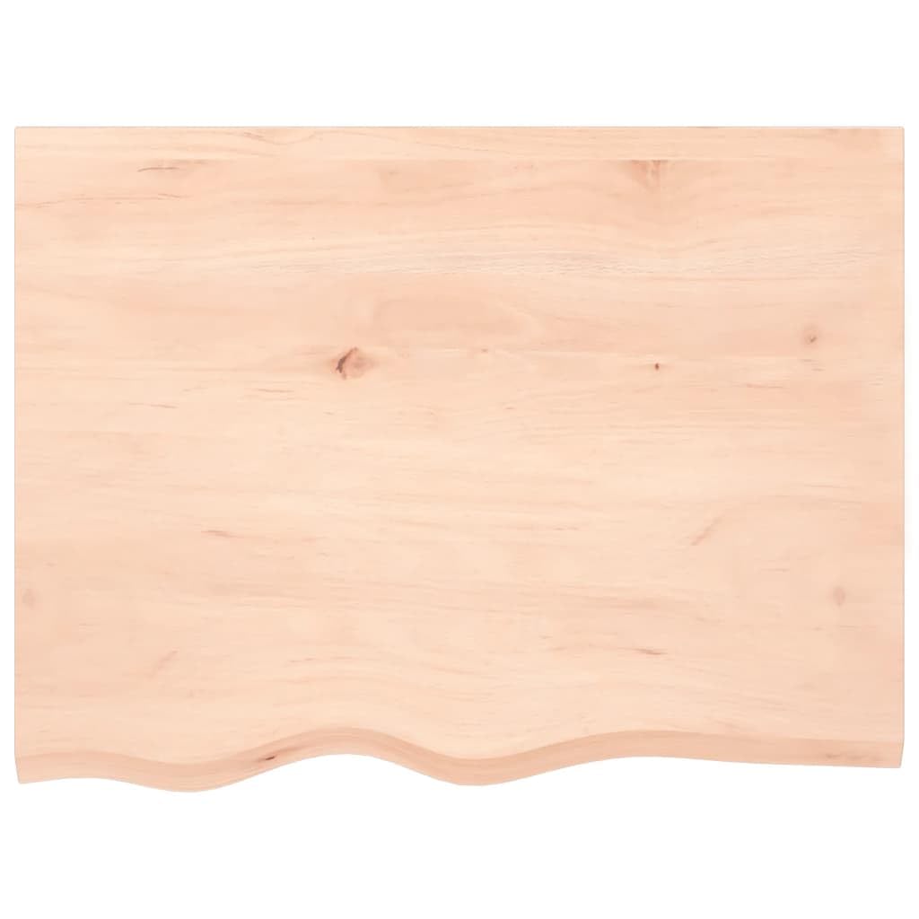 vidaXL Encimera de Baño, Tablero Plegable de Mesa, Encimera de Estantería Escritorio, Encimera para Armario, Madera Maciza sin Tratar