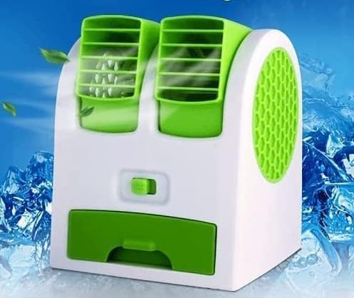 Image of Portable Mini Air Cooler with Dual Blower & Ice Chamber