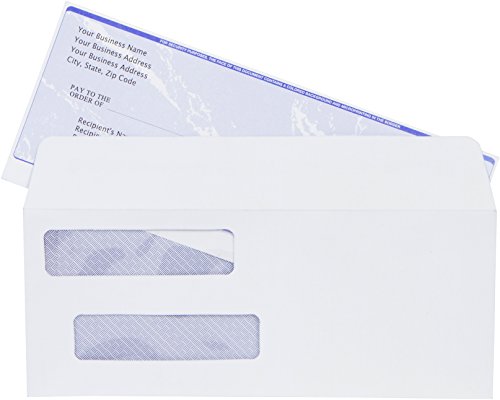 550-SELF-Seal-Double-Window-Security-Envelopes-Designed-for-QuickBooks-Checks-Business-Checks-and-Computer-Checks-Security-Tinted-Peel-Seal-3-58-x-8-1116-24-LB-NOT-for-INVOICES