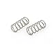 sourcing map 20 Stück Druckfedern Ersatz Druckfeder Spiralfeder Stahlfeder 0.4mmx4mmx10mm aus 304 Edelstahl Silber Ton