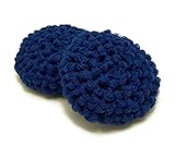Handmade Dark Blue Reusable Dish Scrubbers Set of 2