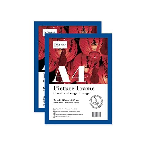 Almost Frameless A4 Blue Frame Set of 2 Cover
