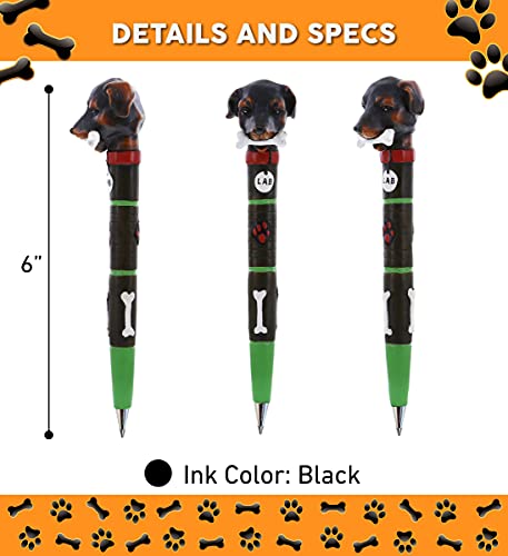Planet Pens Dog Novelty Pen - Cute, Fun and Unique Kid and Adult Office Supplies Ballpoint Pen, Colorful Dog Writing Instrument for School and Office - Labrador