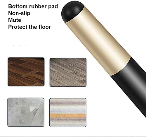 4 Pack Black Round Metal Sofa Legs - 17cm Mid-Century Modern Furniture Replacement for Sofa, Couch, Bed, Coffee Table - Includes Screws, & Stylish