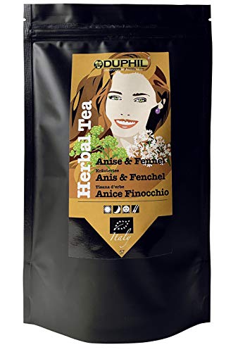 Duphil | Kräutertee BIO Anis-Fenchel-Tee mit Kamille und Minze lose Kräuterteemischung Detox im Aromabeutel mit  Zippverschluss | 200g Cover