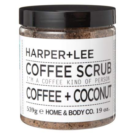Harper + Lee Full Body Scrub for Men and Women, Coffee Coconut (19 Ounces)