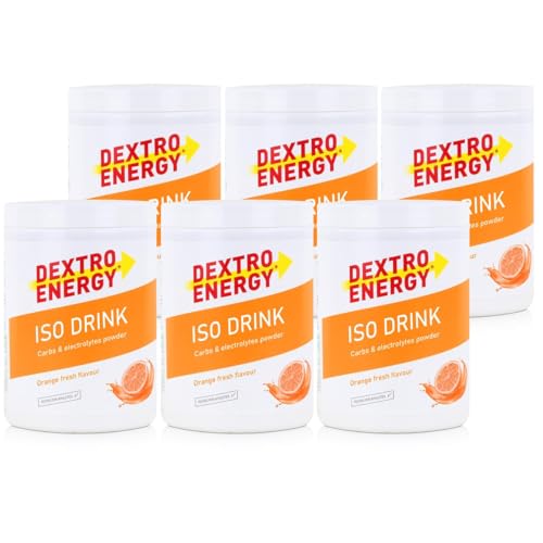 Isotonisches Getränkepulver von Dextro Energy Iso Fast Orange Fresh 440g (6er Pack)