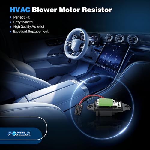 Image of Rear Manual Temp Control Blower Motor Fan Resistor Compatible with 2002-2006 Escalade,2000-2006 Tahoe,2000-2006 GMC Yukon Replaces 4P1860 RY546 158961 RY546 12477721 88986482 JA1982