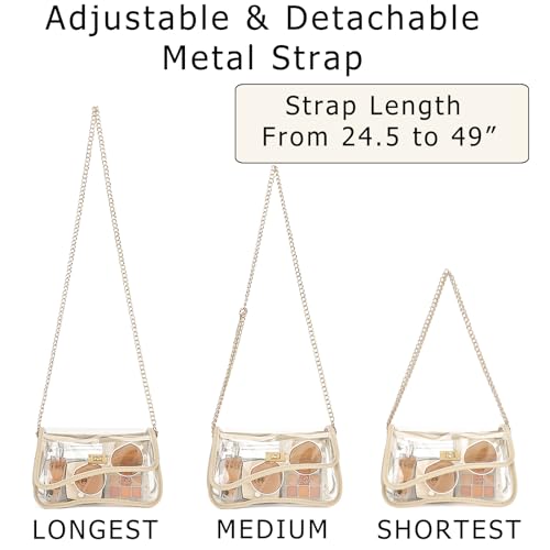 Image of YGR Clear Bag Stadium Event Concert Approved, Transparent Clear Crossbody Purse Shoulder Bag for Women