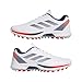 adidas Golf Men's Adizero ZG Ryder Spikeless Golf Shoes Sneaker, Footwear White/Dark Blue/Red, 10