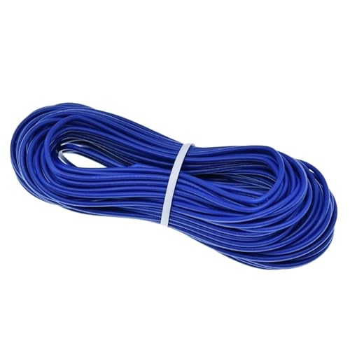 Outdoor Extension 10 Meters UL1007 DIY Electrical Wire Cable 300V 24AWG Hook Up Cord Red Black Blue Yellow Solar sheathed(Blue)