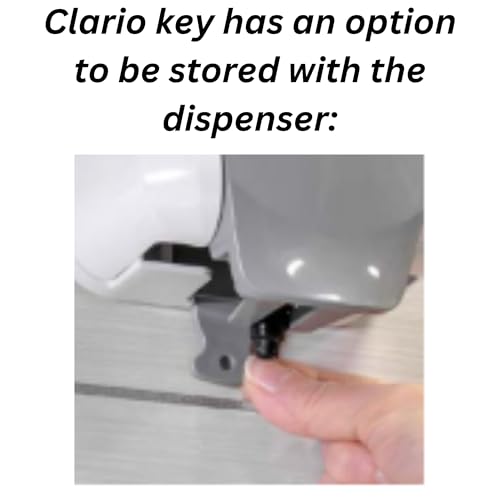 Image of Key for Betco Soap Dispensers 98433 - Compatible with Betco Clario Manual Soap Dispensers - Comes with Robby's Cloud Keychain (1 Pack)