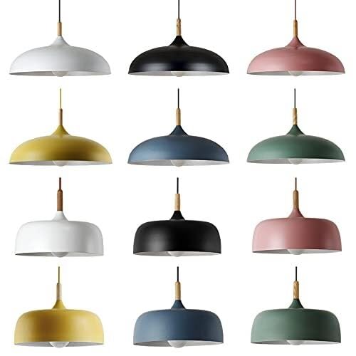 Lampe suspendue moderne bleue pour illuminer la table à manger