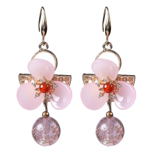 Boucles d'oreilles vintage perle femme ethnique chic pour un style rétro intemporel