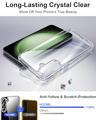 Image of HOOMIL Case for Samsung Galaxy S23 Plus, Anti-Yellowing, Clear