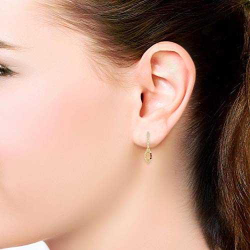 Malabar Gold & Diamonds 22k Yellow Gold Earrings for Women, Girls and Kids | 22 kt (916) BIS Hallmark Gold Drop Earrings for Birthday, Anniversary & Festive Gift - Image 2