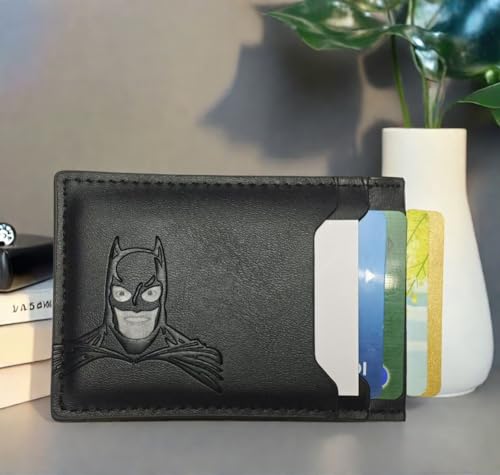 Bat Wallet ID for Men and Woman, Superhero Mask Design ID holder Card Bat Holder Heroic Multi Card Slots wallet gift Bat eyes. Unisex and all ages wallet2