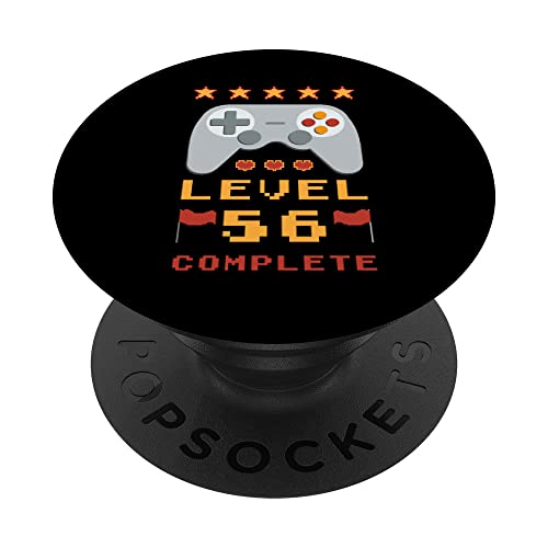 56 cumpleaños Nivel 56 completo PopSockets PopGrip Intercambiable