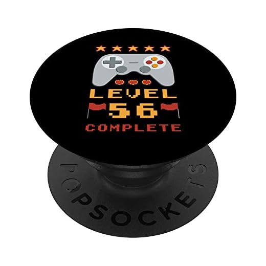 56 cumpleaños Nivel 56 completo PopSockets PopGrip Intercambiable