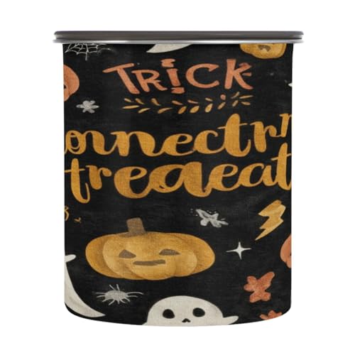 Envase para café con patrón Halloween 900ml acero inoxidable