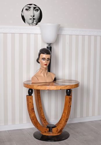 Art Deco Tisch Antik Beistelltisch Massivholz Wohnzimmertisch 58 cm cat051 Palazzo Exklusiv – Bild 6