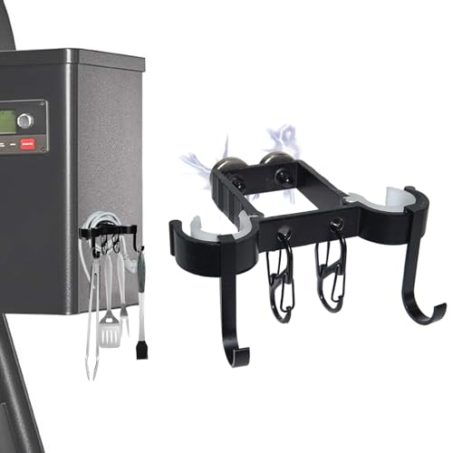 JIUSAIRUI Pellet Grill Smoker Magnetic Power Cord Organizer with Hookups?Compatible with Most Pellet Smokers, Suit for Pit Boss Accessories, Traeger Accessories?Not for stainless steel Grill ?