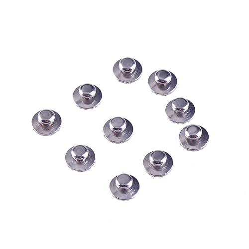 Miniatura 5 de Angzhili 50pcs5Bag Botones Lingües Dentales Base Redonda, Monoblock, Materiales Dentales de Ortodoncia