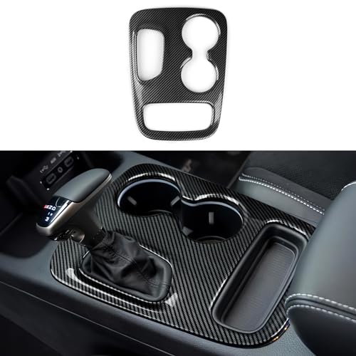 Image of Car Gear Shift Panel Decals for 2018 2019 2020 Dodge Durango Accessories Carbon Fiber Interior Stickers