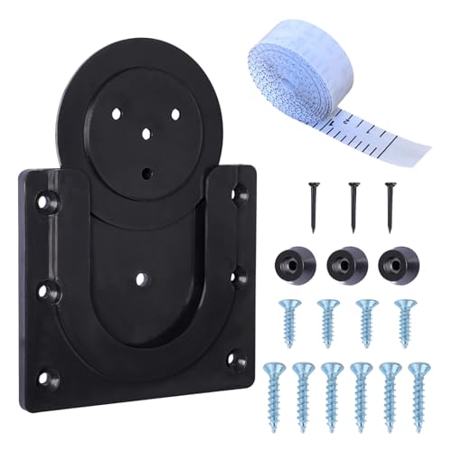Dart Board Bracket Black Professional Dart Board Accessories Hanging Dartboards Includes Dartboard Bracket Screws Wall Hanging Hooks and Tape Measure