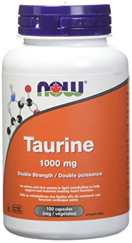 NOW Taurine 1000mg Capsules, 100 ct