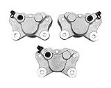 M MATI Front Left Right & Rear Brake Calipers for Arctic Cat ATV 250 300 375 400 454 500 with Pads...