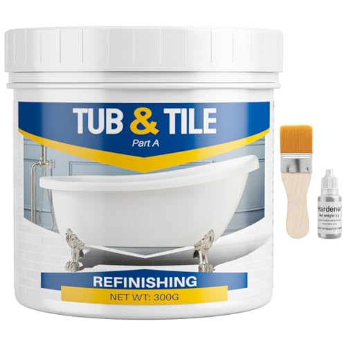 Tile Paint, 10.6oz Tub and Tile Paint Refinishing Kit with
