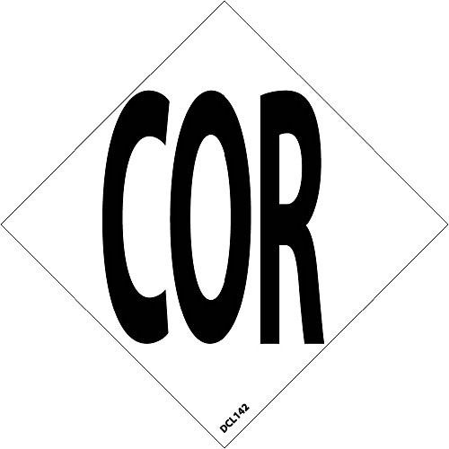 Image of NMC DCL142 National Marker NFPA Label Symbol, Cor, 2 Inch (5 /Pk), Ps Vinyl (Pack of 5)