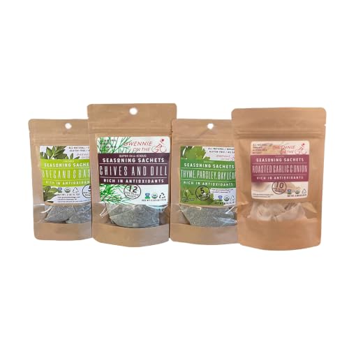 Gwennie on the GO &ndash; Seasoning Sachets | Variety Pack | Certified Organic Gluten- Free | Resealable...