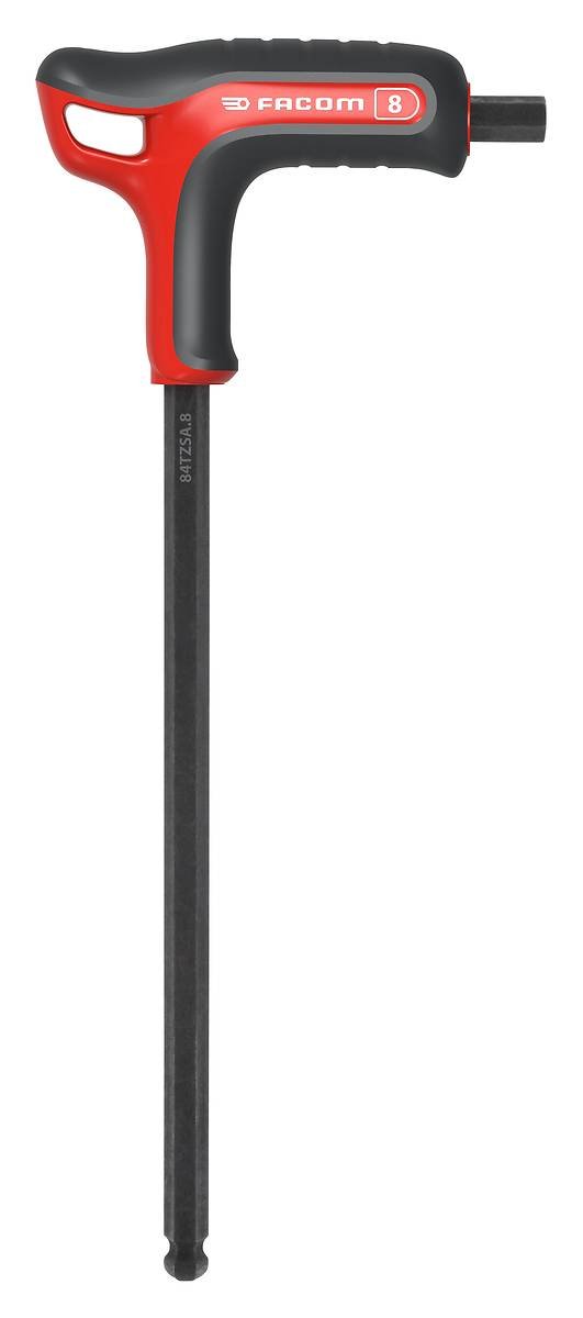 Facom Brüniert|Lasermarkierungen 84Tzsa.8 Primetools Metric T-Handle Ball Ended Hexagon Key/Wrench 8Mm