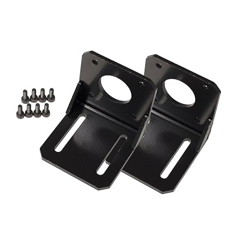 SEWACC 2 Pack 23 Motor Mounting Bracket Durable Powder Coated with Screws Included Degrees Center to Center Mounting for Stepping Motors