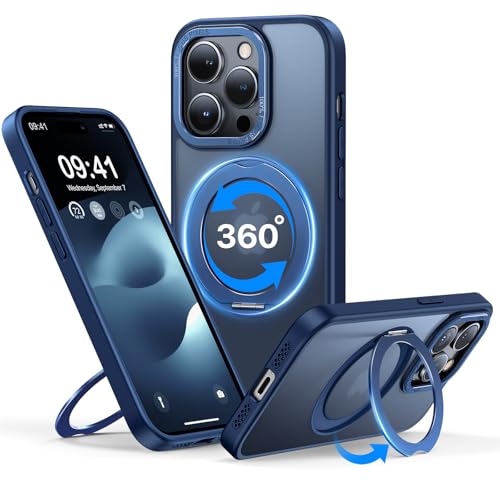 Coque iPhone 14 Pro QTlier bleu finition premium surélevée