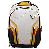 Bioworld Overwatch Mercy Primum Non-Nocere Skin Action Game Tech Faux Leather Backpack Bag