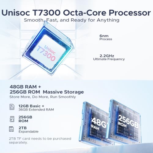 Image of P12 Plus 2026 Tablet Android 16, 2.4K 120 Hz Android Tablet 12.2 Inch, 48GB RAM+256GB ROM /2TB TF, T7300 CPU, 12000mAh, Gemini AI, 13MP+8MP, Widevine L1, WiFi 5, Tablet with Keyboard, Pen- Gray