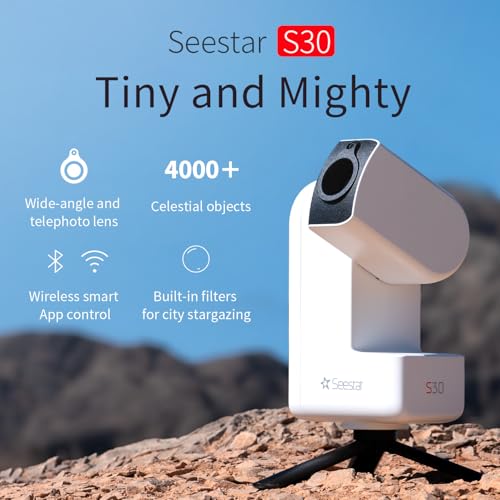 ZWO Seestar S30 All-in-One Smart Digital Telescope/Camera Compact and Portable Travel Companion for Astronomy Enthusiasts & Casual Stargazers