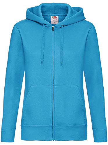 Fruit of the Loom - Hooded Sweat Jacket - Modell 2013 / Azure Blue, L...