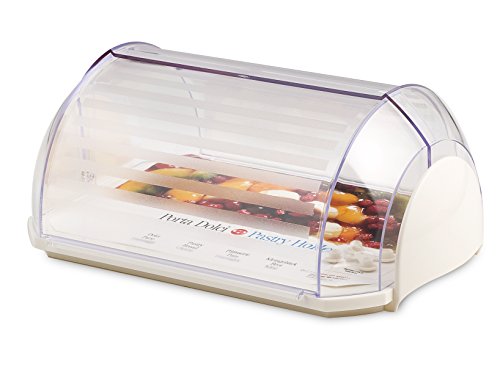 COSMOPLAST Porta Tartas Rectangular Saturno Recipiente de Cocina, Multicolor, 30x13x21 cm