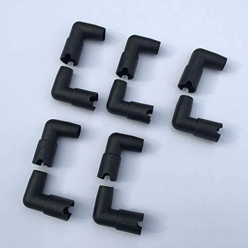 Dutch Bucket Siphon Elbows, Hydroponic, Black - 10 Pack (for 5 Siphon Elbow drains)