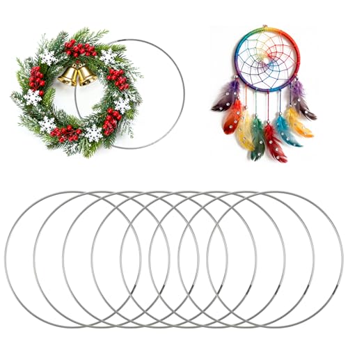 Deepton 30CM Metallringe zum Basteln, 8 STK Drahtringe zum Basteln,...