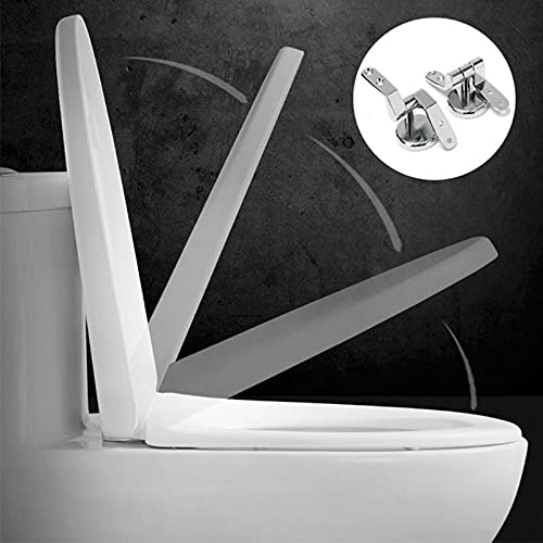 Toilet Seat Hinges Fittings, 1 Set Toilet Seat Hinges Replacement Bolt Screws Washers Fixing Fitting Kit - Image 2